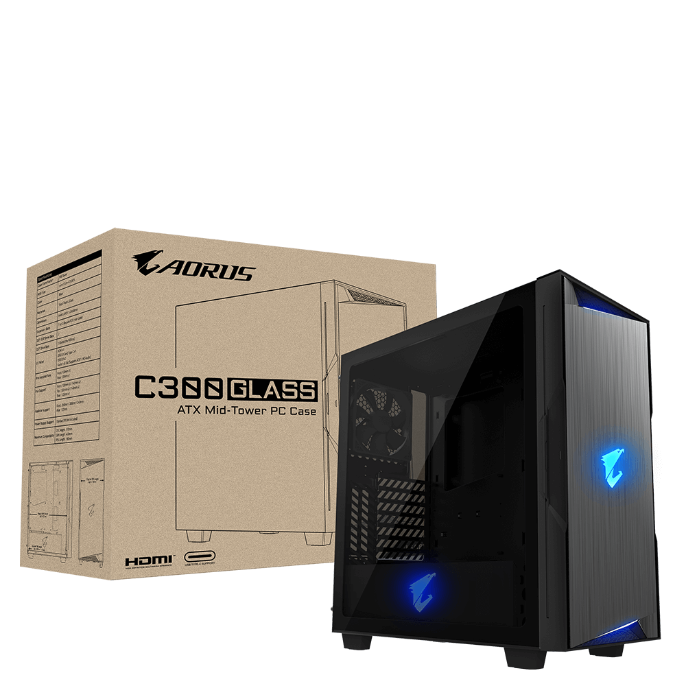 GIGABYTE - AORUS C300 GLASS GB-AC300G ATX PCケース AORUS C300 GLASS｜AORUS - GIGABYTE Global