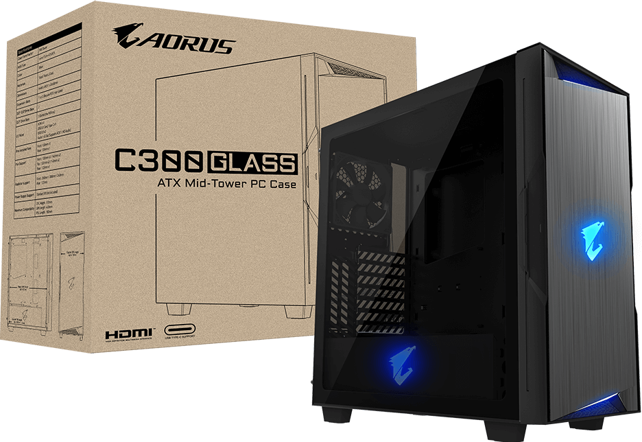 AORUS C300 GLASS PC Case - GIGABYTE U.S.A.