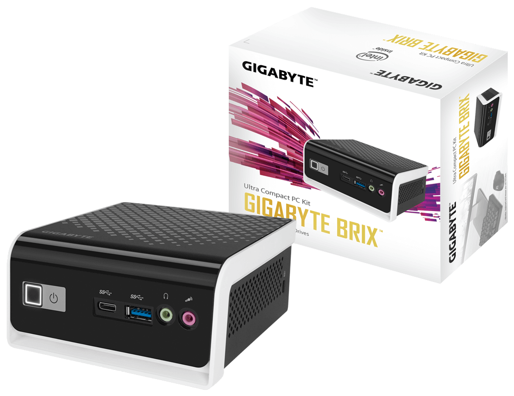 BRIX GIGABYTE GB-BLCE-4105C, DDR4 SODIMM, J4105, DIAL BAND WIFI, BLUETOOTH  - GB-BLCE-4105C