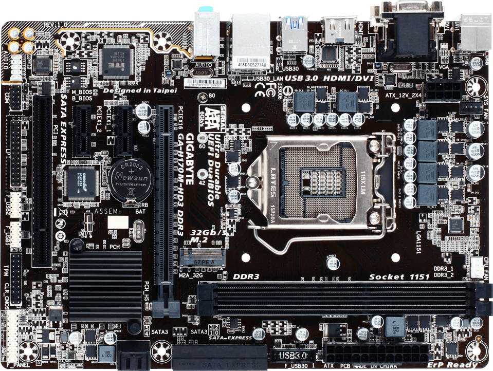 GA-H170M-HD3 DDR3 (Rev. 1.0) - GIGABYTE Finland