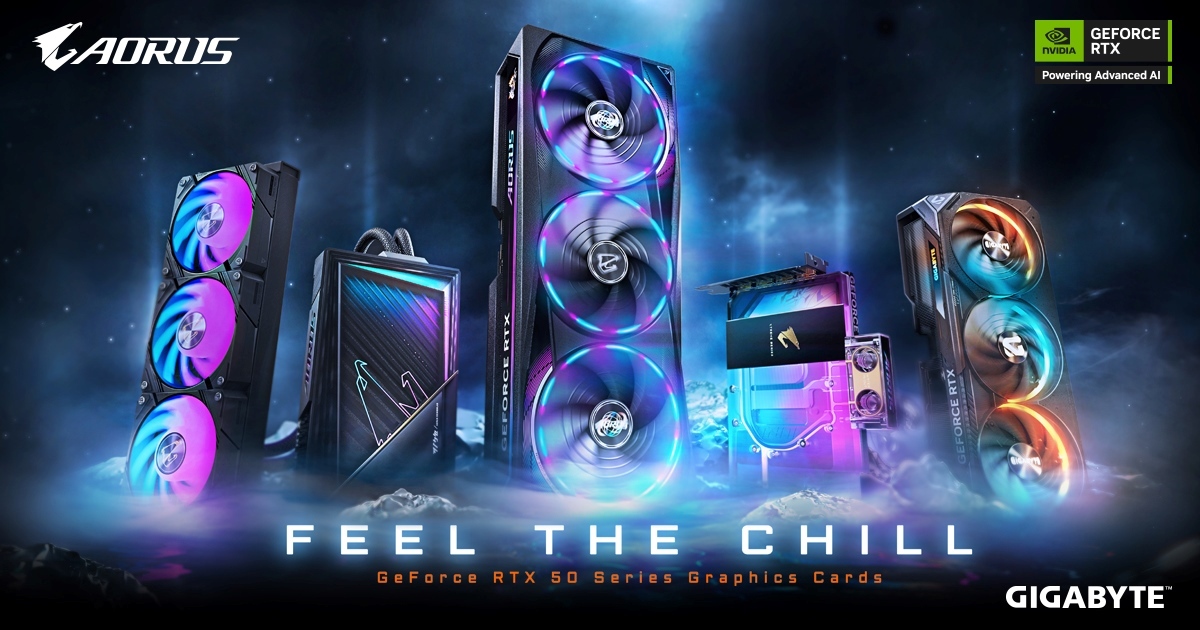 GIGABYTE Debuts Enhanced Cooling and More Compact NVIDIA GeForce RTX™ 50 Series Graphics Cards at CES 2025