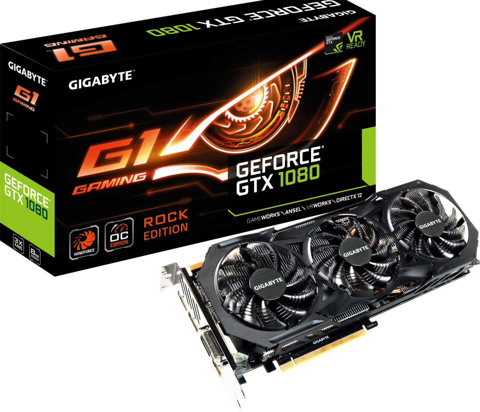 グラフィックスカード - GeForce® GTX 1080 G1 ROCK 8G