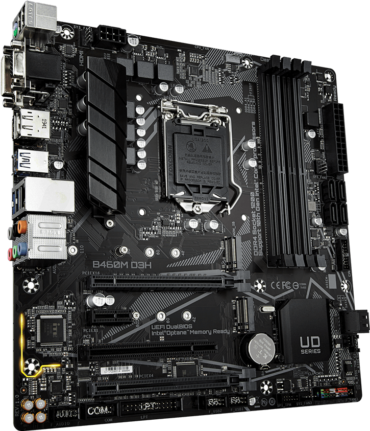 B460M D3H (Rev. 1.0) Материнські плати Specifications - GIGABYTE