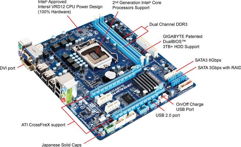 GA-H67M-D2-B3、CPU(i7-3770)、RAM8GBx2セット Gigabyte GA-H67M-D2-B3 (rev. 1.0) - The Retro Web