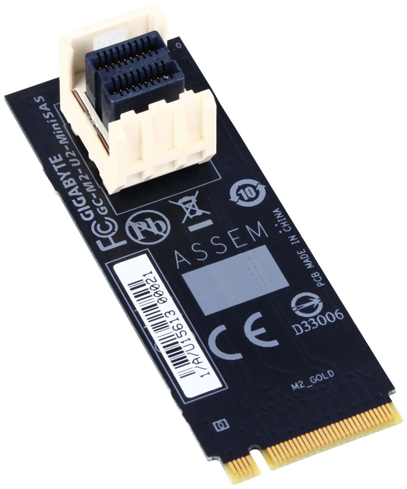 Контроллеры gigabyte. U.2 адаптер. U.2 to m.2 Adapter. GC-m2-u2-Minisas. Переходник u.2 m.2