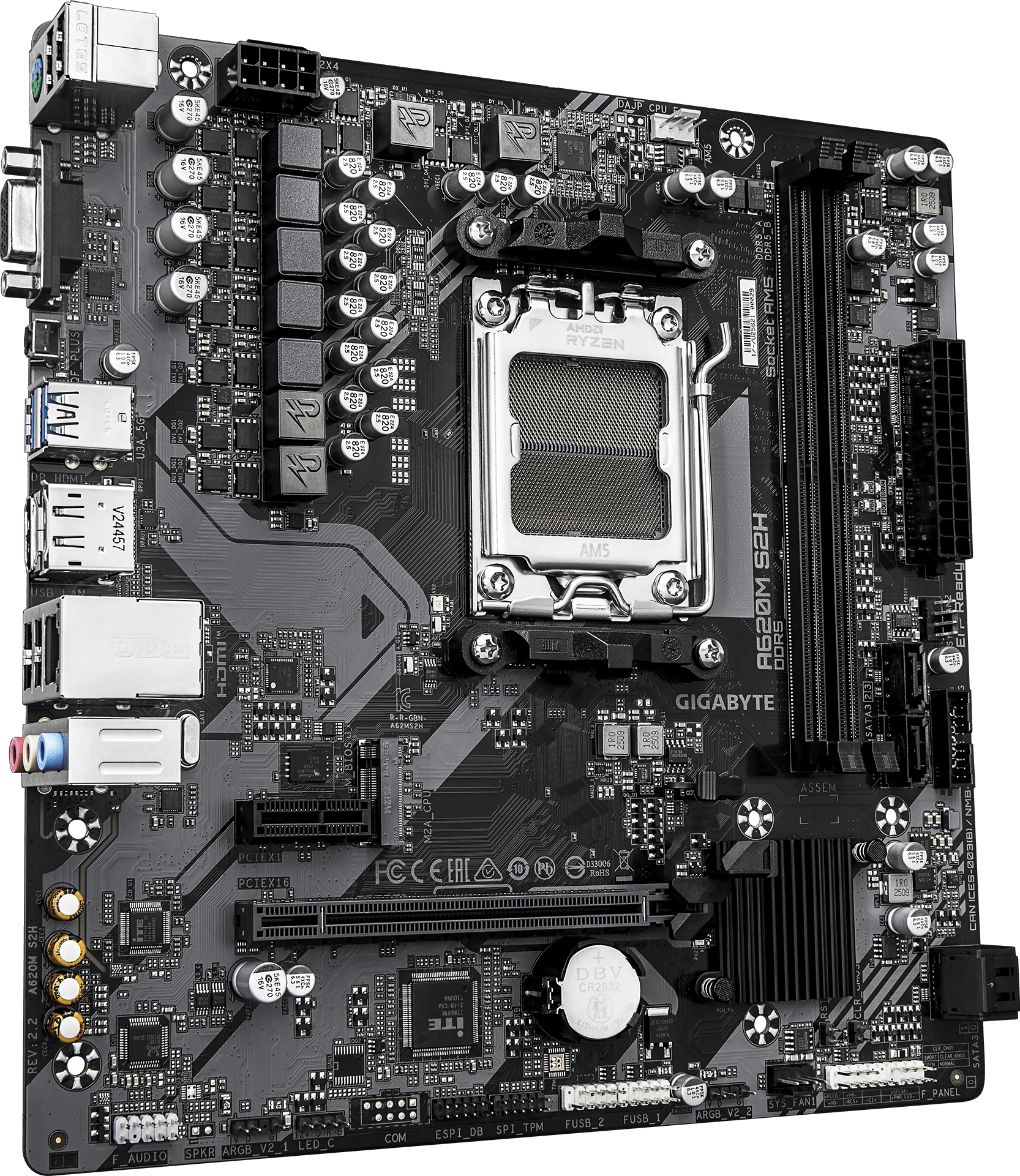 A620M S2H (Rev. 2.2) Motherboard - GIGABYTE Global