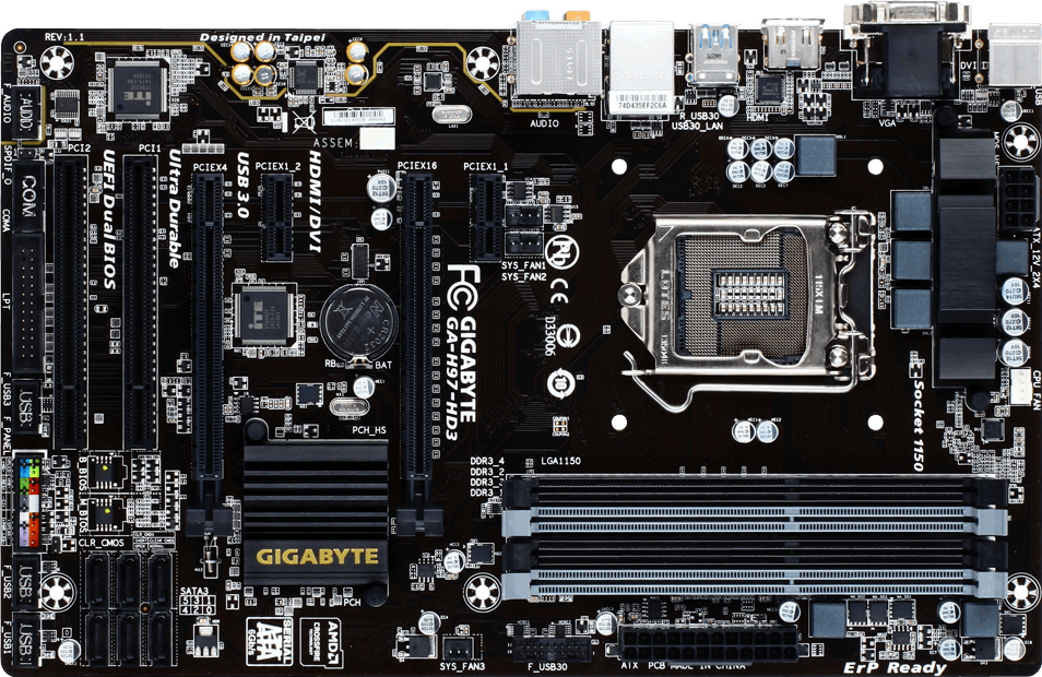 GA-H97-HD3 (Rev. 1.1) マザーボード 仕様 - GIGABYTE Japan