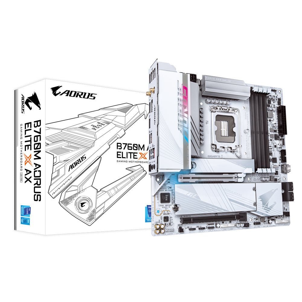  Intel Core i5-12600K + GIGABYTE B760M AORUS Elite AX  Motherboard : Electronics