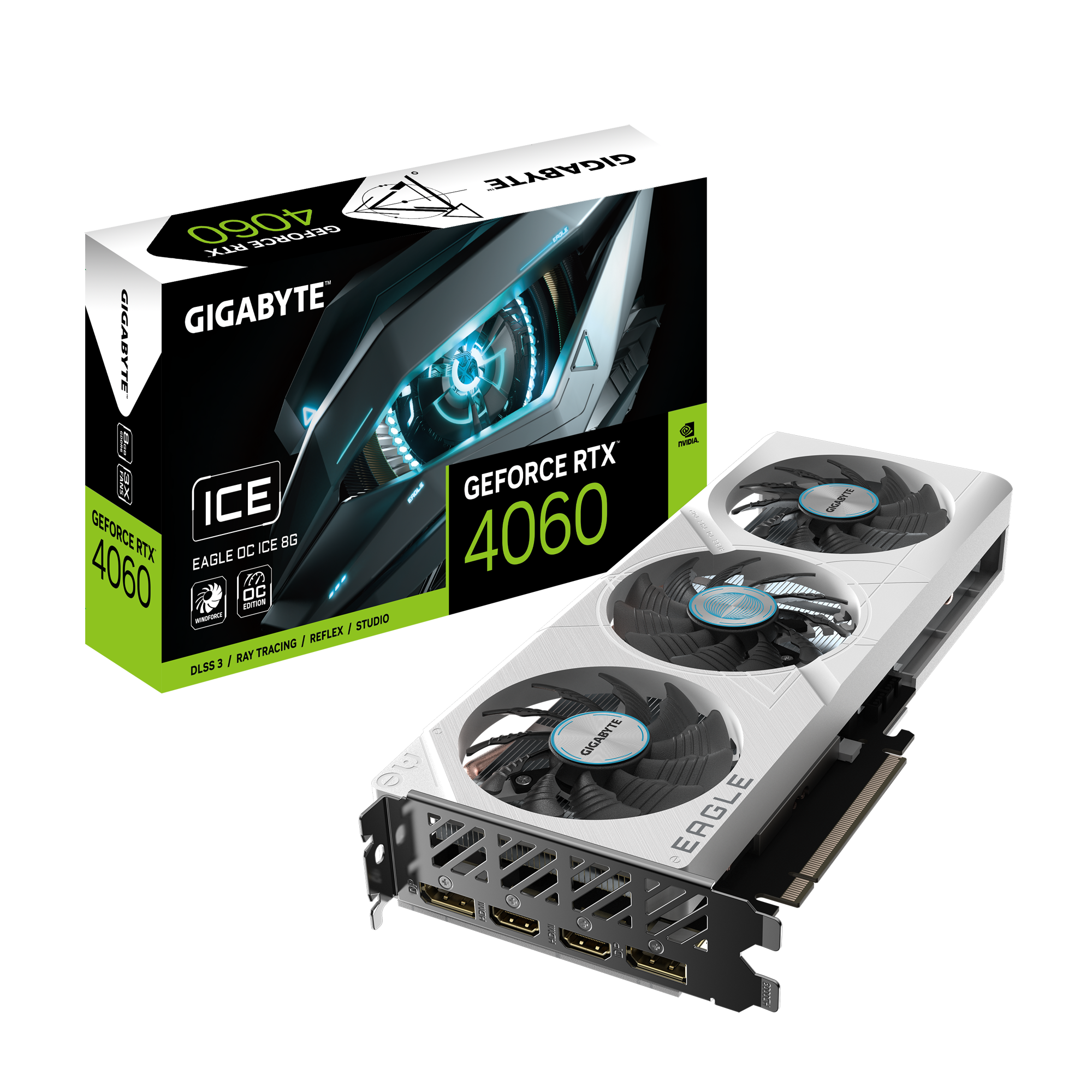 GeForce RTX 4060 EAGLE OC ICE 8G Specification Graphics Card 