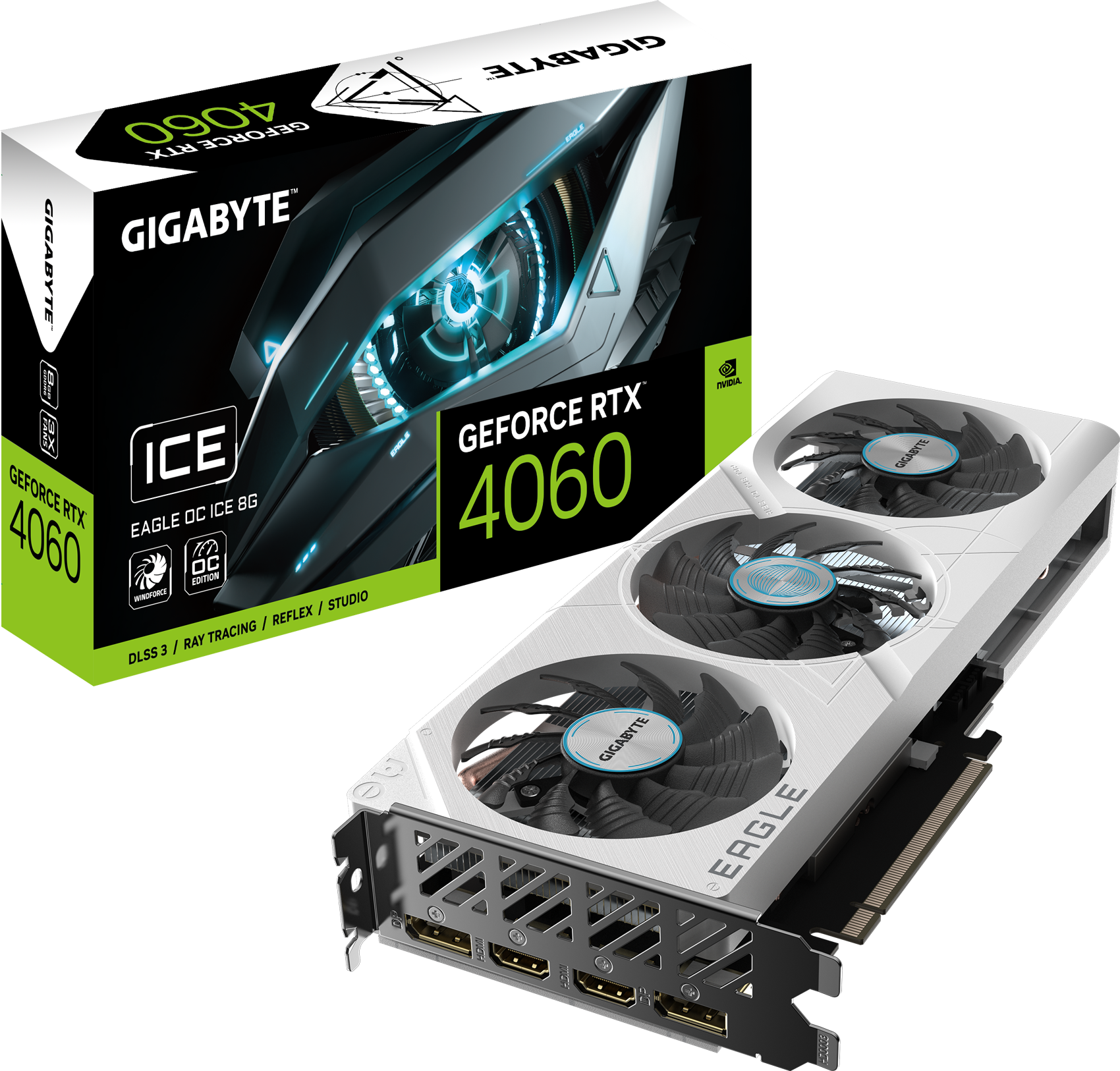 GeForce RTX™ 4060 EAGLE OC ICE 8G - GIGABYTE Latin America