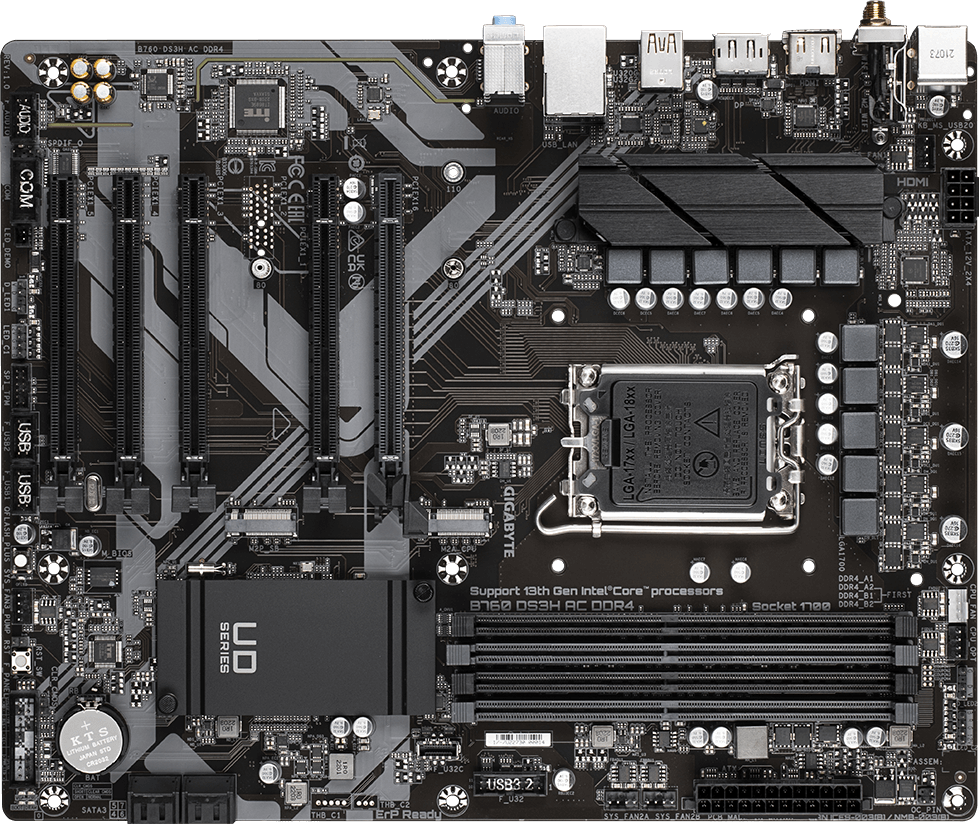 GIGABYTE B760M DS3H DDR4 マザーボード B760M DS3H DDR4 (Rev. 1.0) Motherboard - GIGABYTE Global
