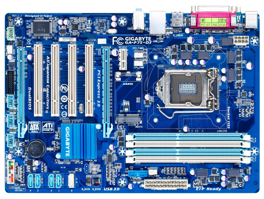 GAP75D3 (rev. 1.1) Overview Motherboard GIGABYTE Global