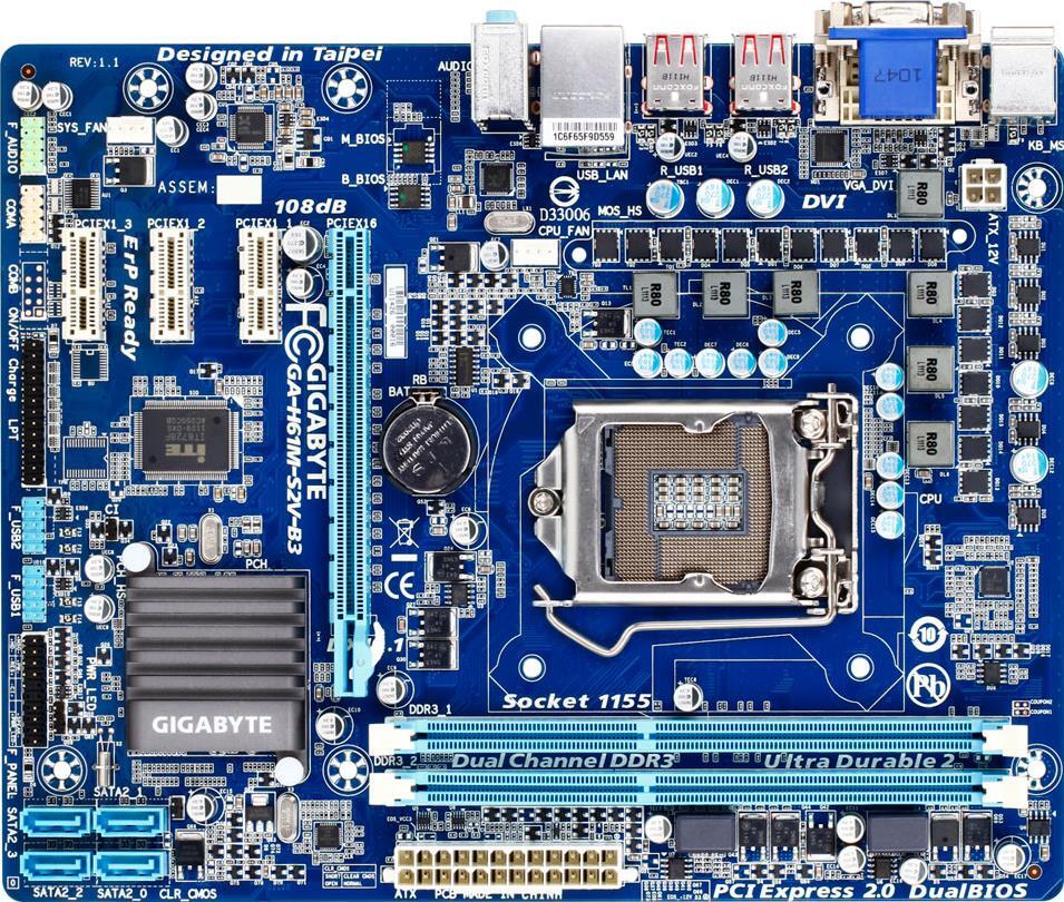 Motherboard - GA-H61M-S2V-B3