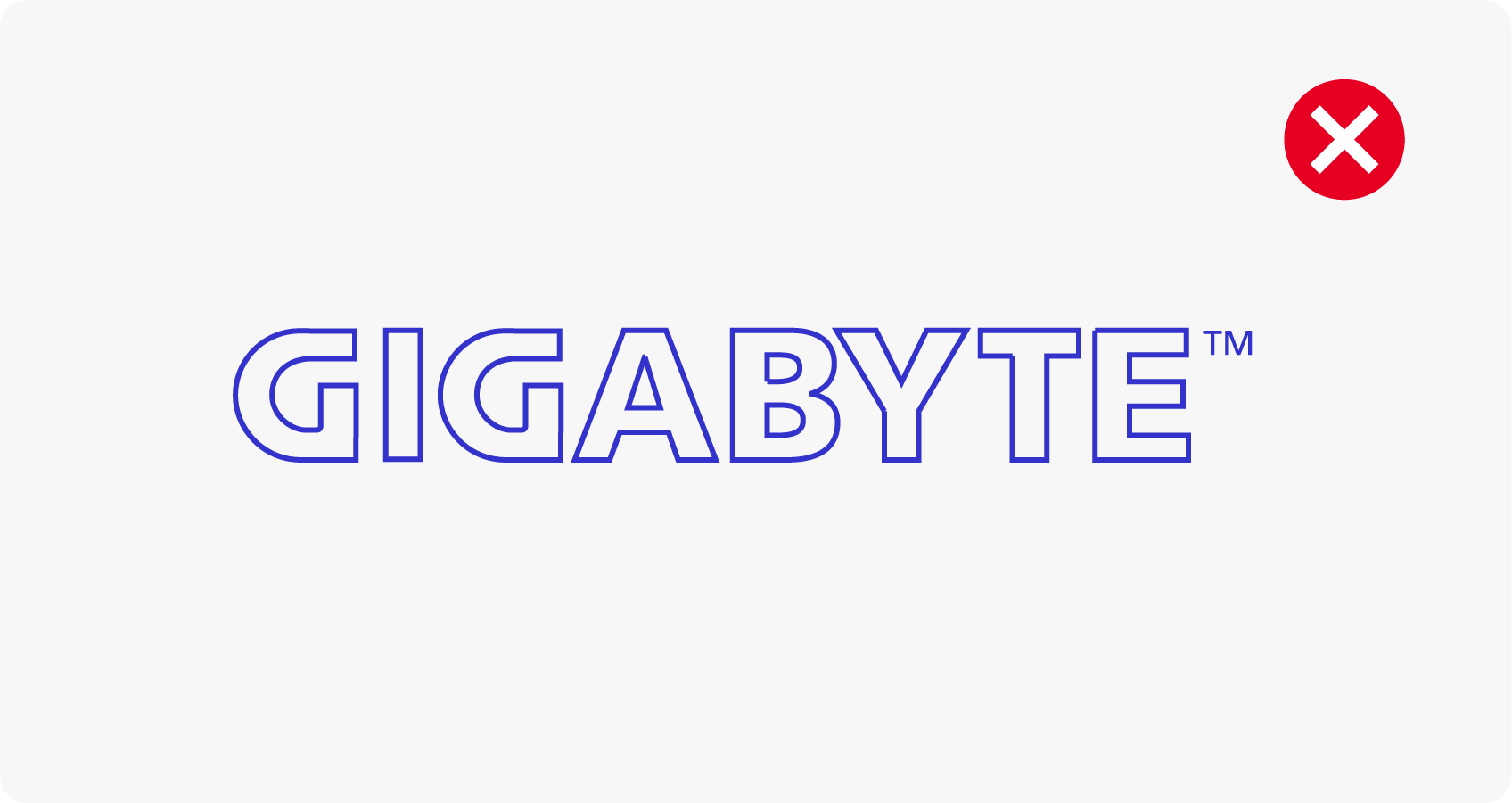 Do not outline the logo