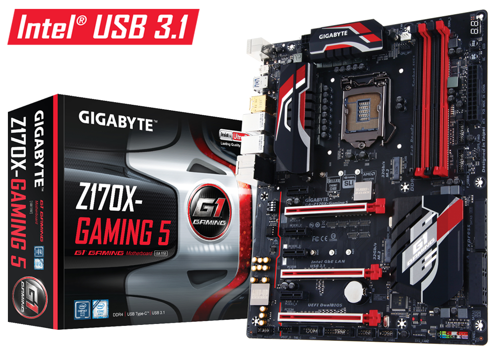 GA-Z170X-Gaming 5 (rev. 1.1) 產品規格| 主機板- GIGABYTE 技嘉科技