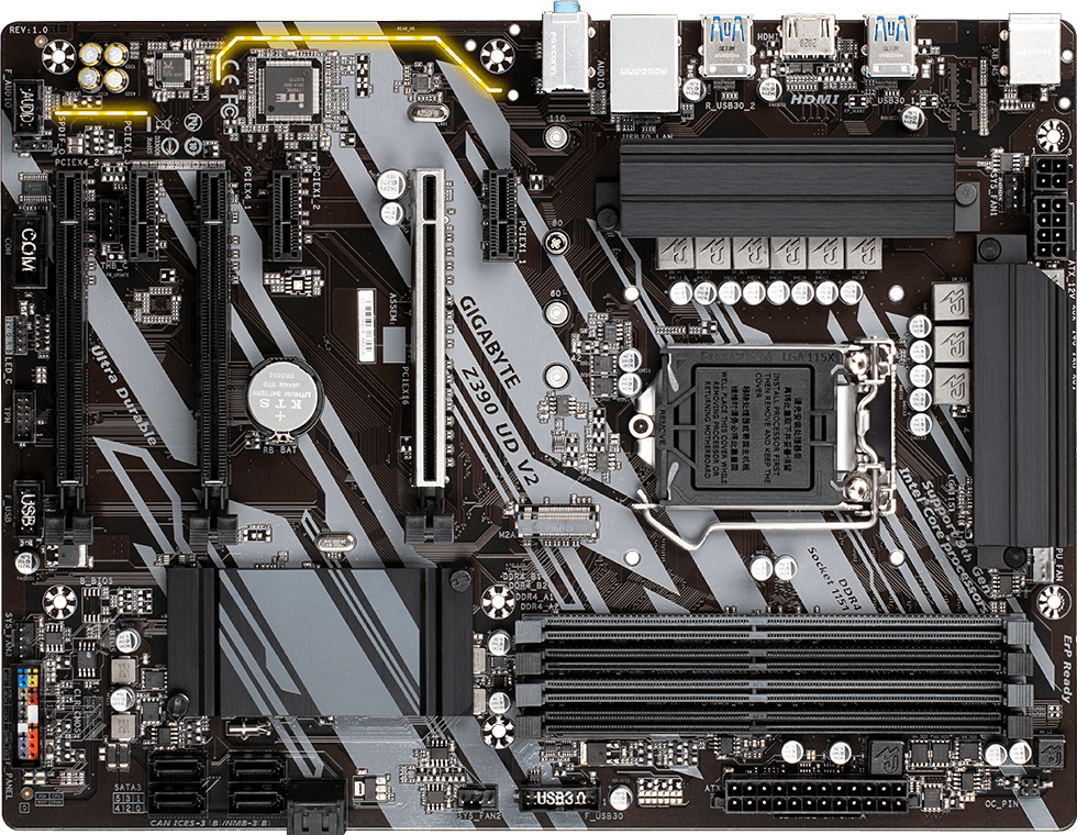 Z390 UD V2 (Rev. 1.0) Mainboards Spezifikation - GIGABYTE Germany