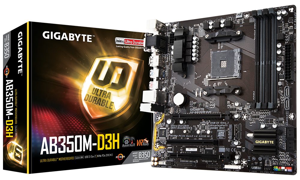 GIGABYTE AB350M-D3H