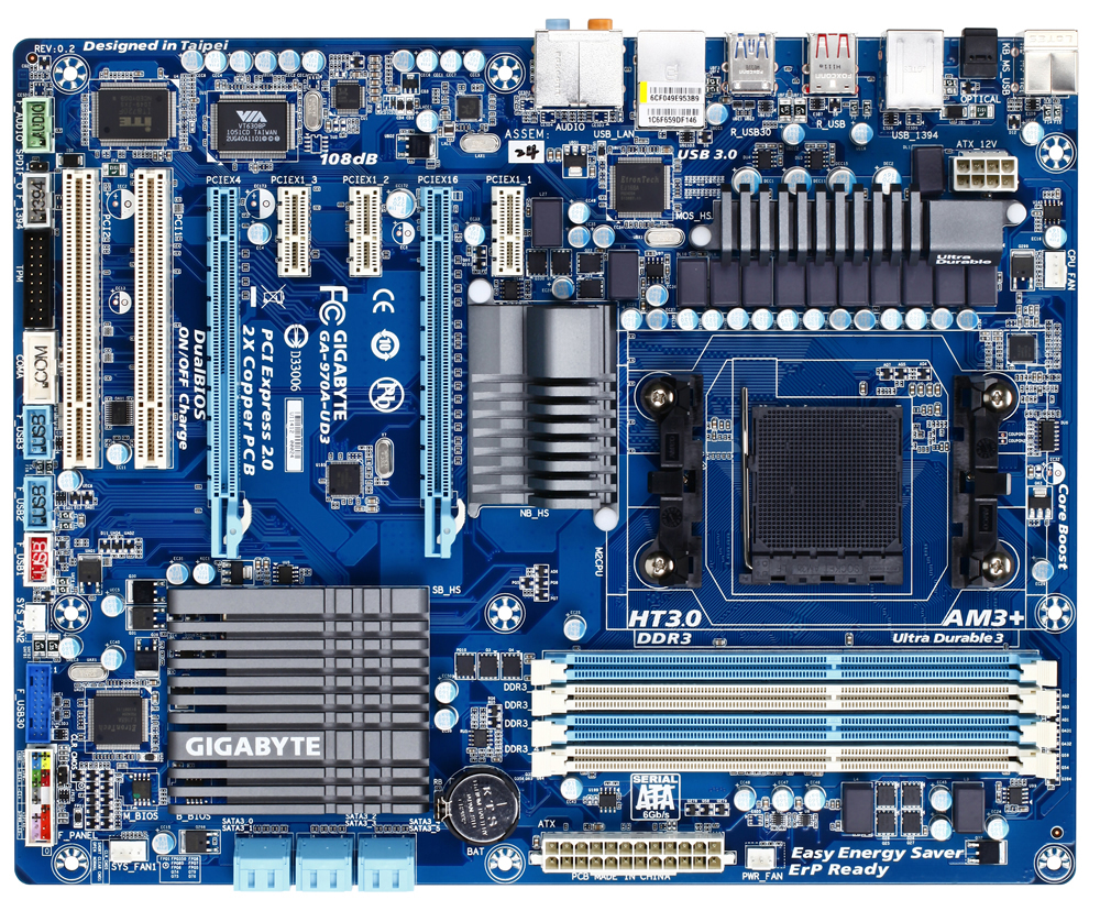 GA 970A UD3 rev. 1.0 1.1 Overview Motherboard GIGABYTE Global