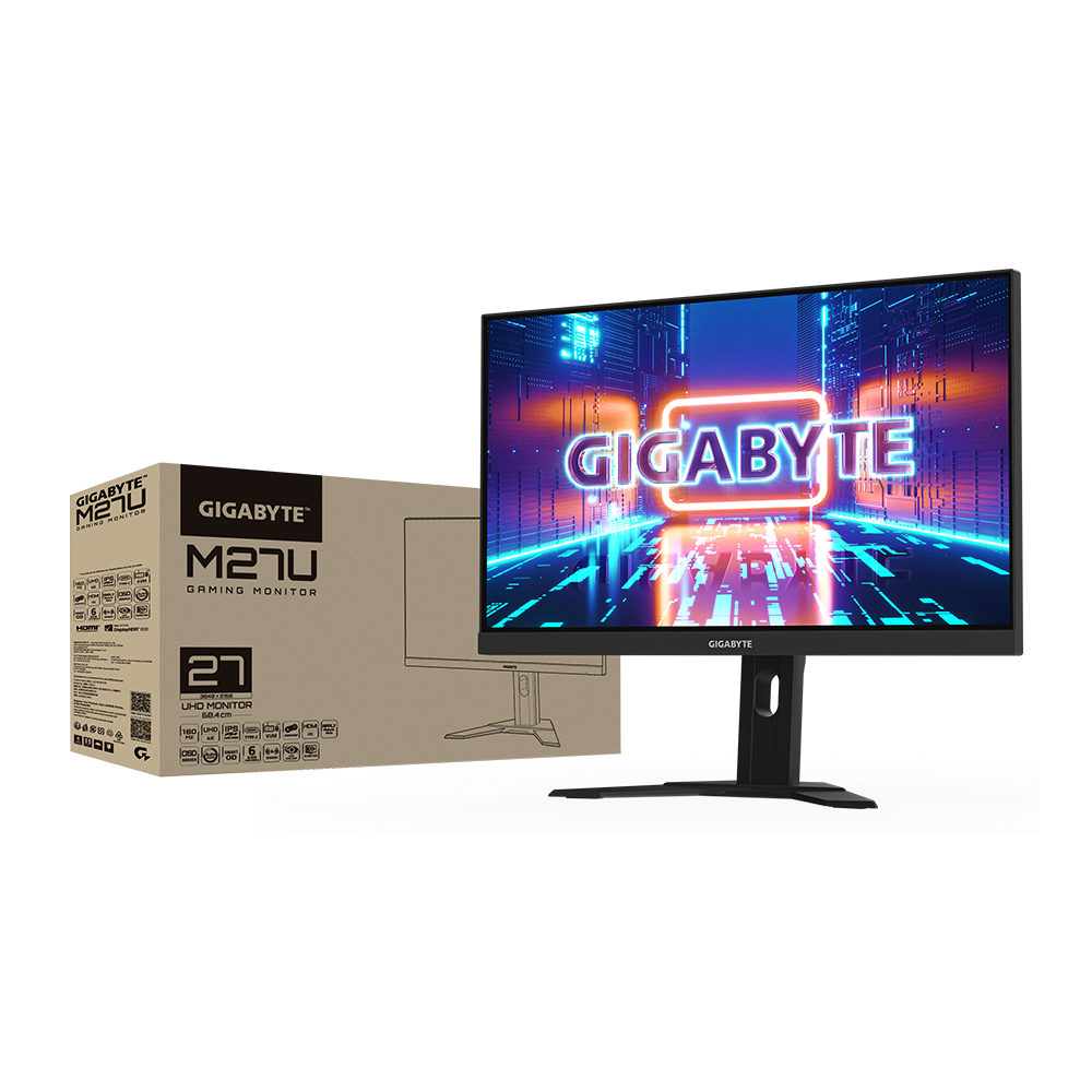 Gigabyte M27U EK Gaming Monitor 4K UHD 27 inch, 160Hz - Tech Bit Store