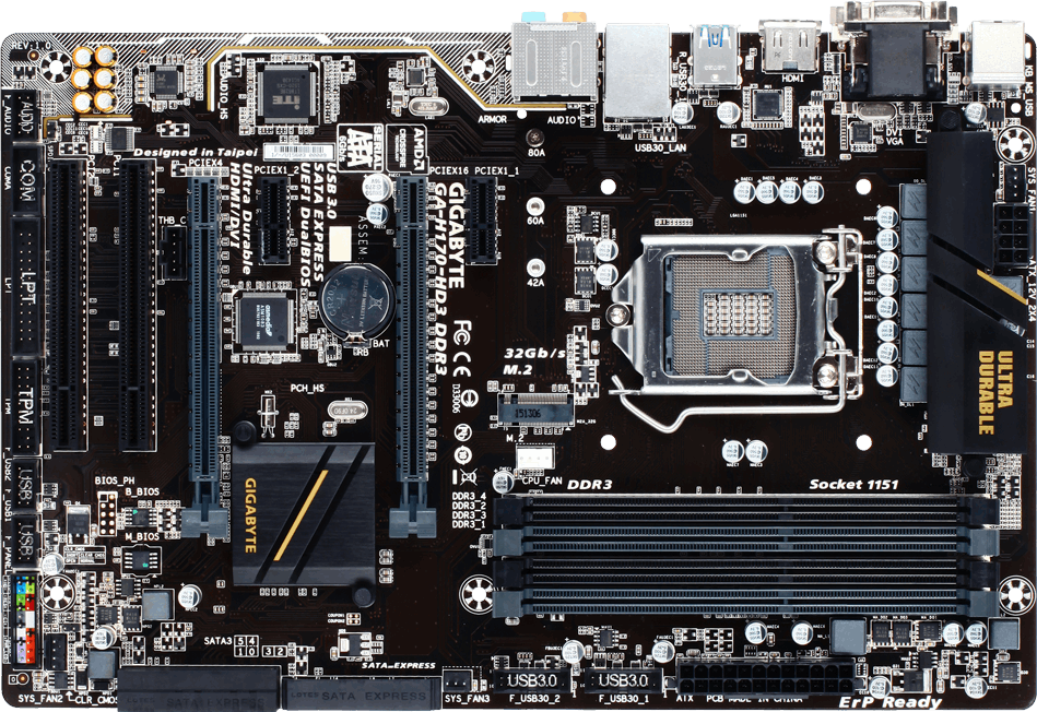 Motherboard - GA-H170-HD3 DDR3