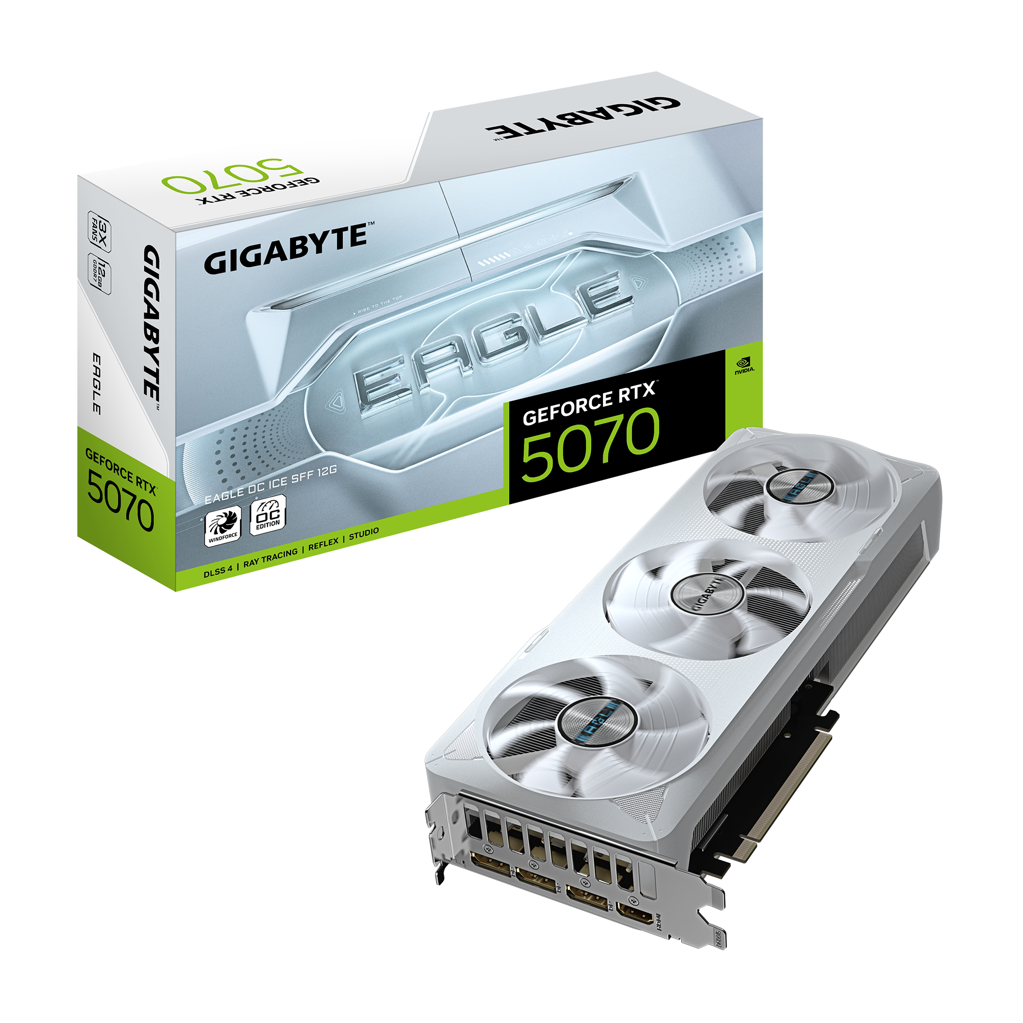 GeForce RTX™ 5070 EAGLE OC ICE SFF 12G｜AORUS - GIGABYTE USA