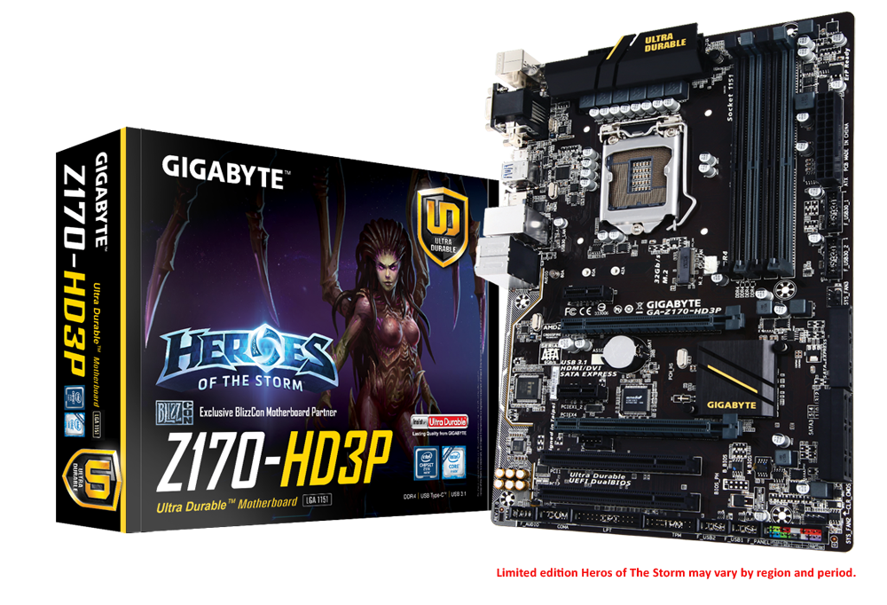 GA-Z170-HD3P/Core i7 6700/16G(DDR4)セット GA-Z170-HD3P (rev. 1.0) Overview | Motherboard - GIGABYTE Global