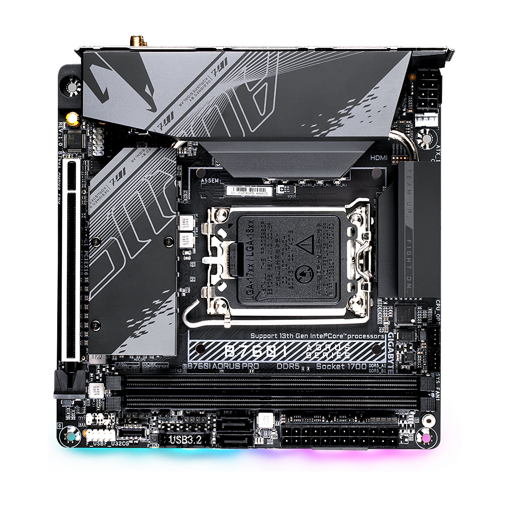 マザーボード B760I AORUS PRO DDR4 B760I AORUS PRO DDR4 (rev. 1.x) Key Features | Motherboard