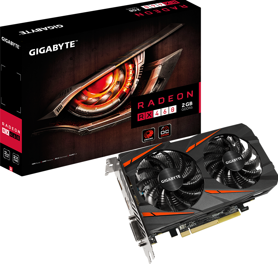 Grafische Kaart - Radeon™ RX 460  WINDFORCE OC 2G
