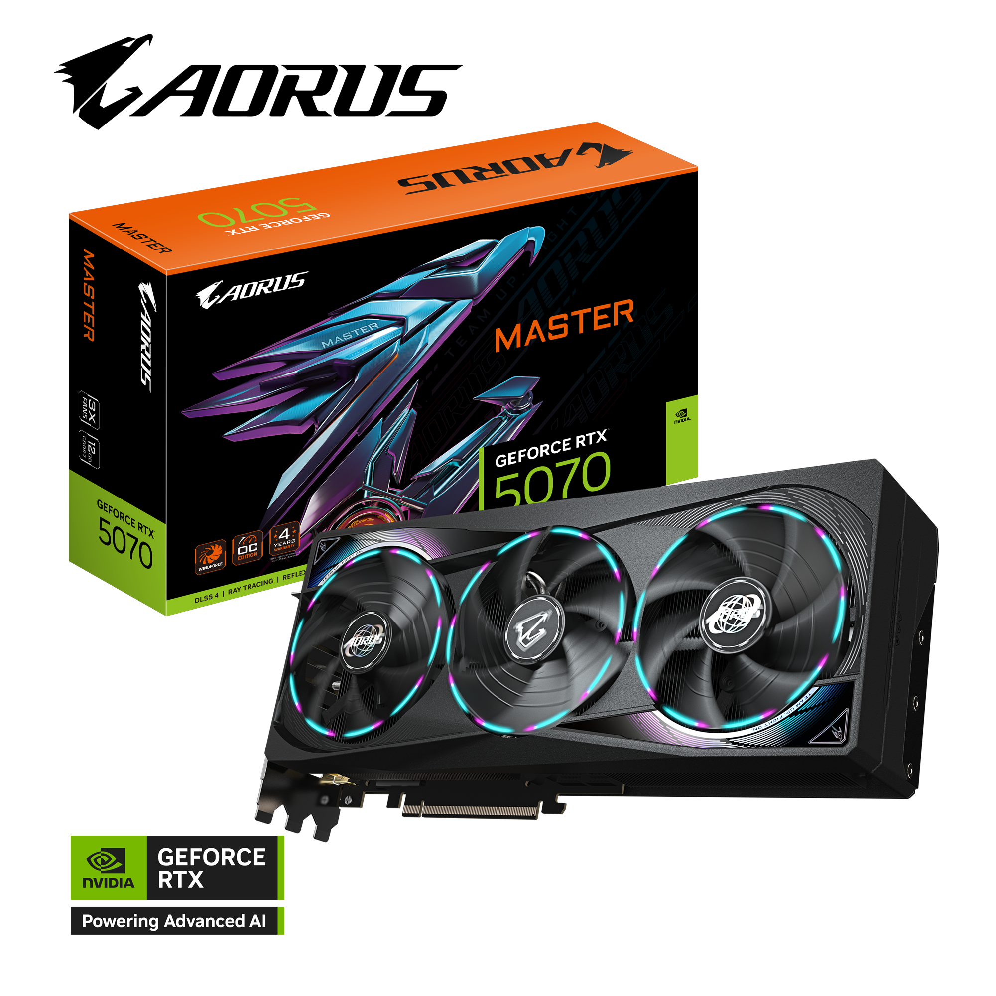 AORUS GeForce RTX™ 5070 MASTER 12G｜AORUS - GIGABYTE Hrvatska