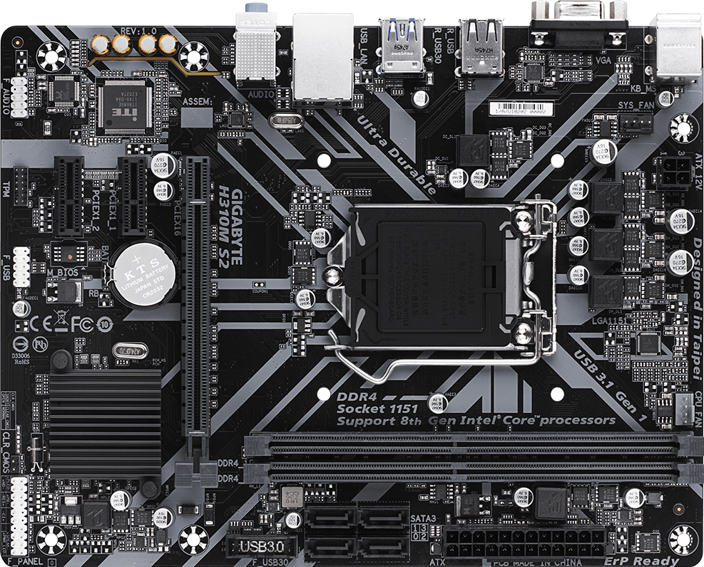 H310M S2 (Rev. 1.0) Motherboard - GIGABYTE Global