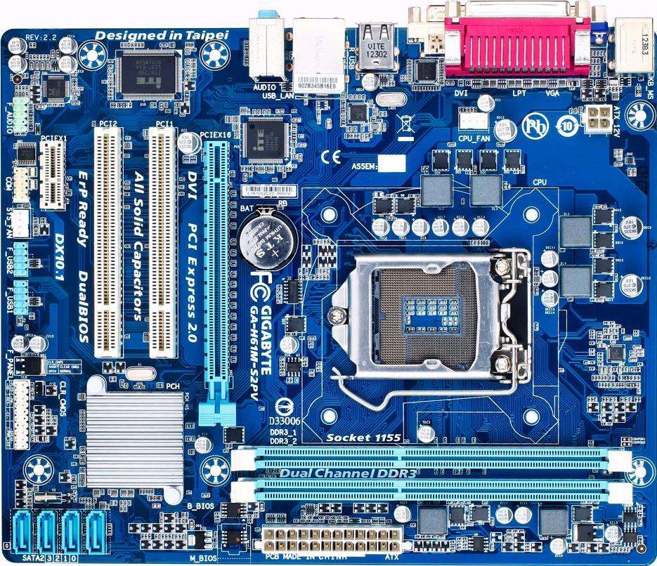 Motherboard - GA-H61M-S2PV