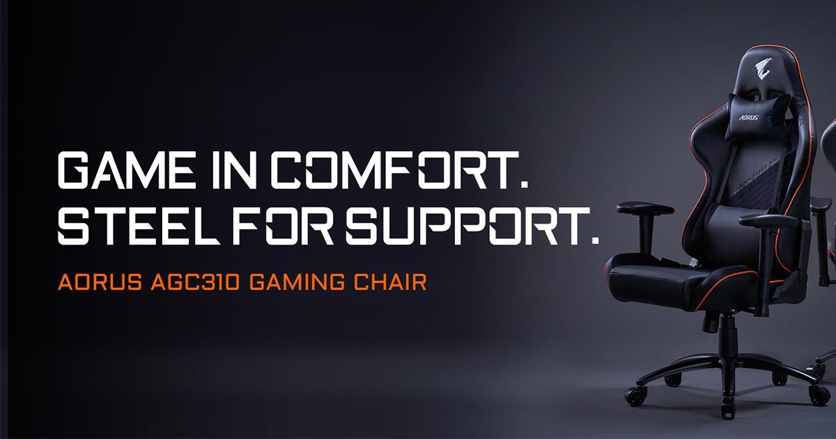 GIGABYTE Launches the New Gaming Chair– AORUS AGC310