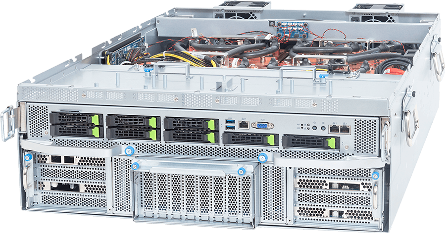 TO46-ZX1-LA04 - ORV3 GPU Server - AMD EPYC™ 9005/9004 Server Processors - 4OU, DP, AMD Instinct™ MI355X, DLC