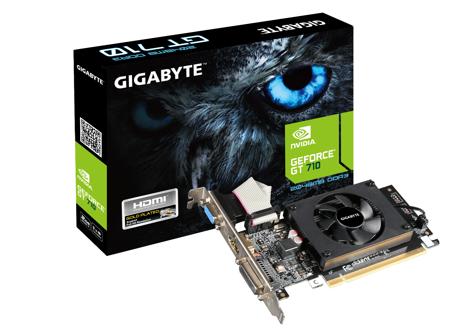 Gigabyte GeForce GT 710 2GB Graphic Cards and Support PCI Express 2.0 X8  Bus Interface. Graphic Cards GV-N710D5-2GL