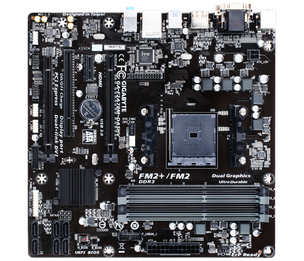 Ga F2a78m Dashv Rev 1 0 Gallery Motherboard Gigabyte Brunei