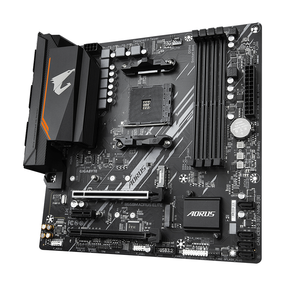 マザーボード AORUS ELITE B550M AM4 B550M AORUS ELITE (rev. 1.3) Key Features | Motherboard