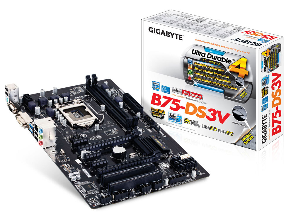 美品 GIGABYTE GA-B75-DS3V【 ATX マザーボード 】Intel B75 LGA 1155