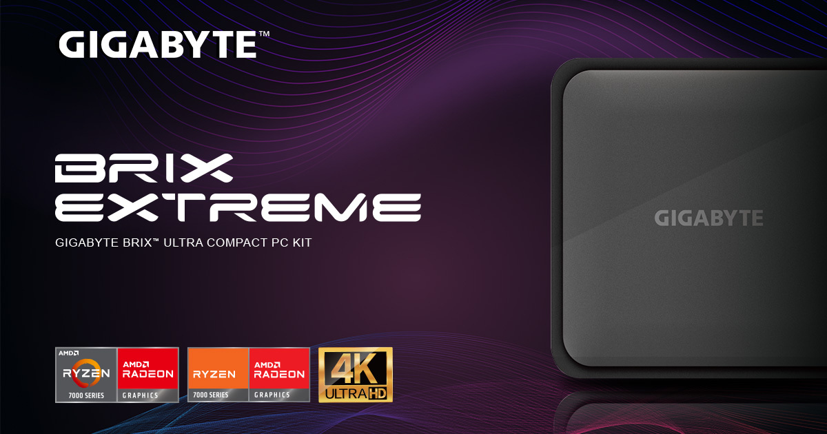 Elevate Your Computing Experience: Introducing the Enhanced GIGABYTE BRIX Extreme Mini-PCs with AMD Ryzen™ 7040U and 7035U Processors!