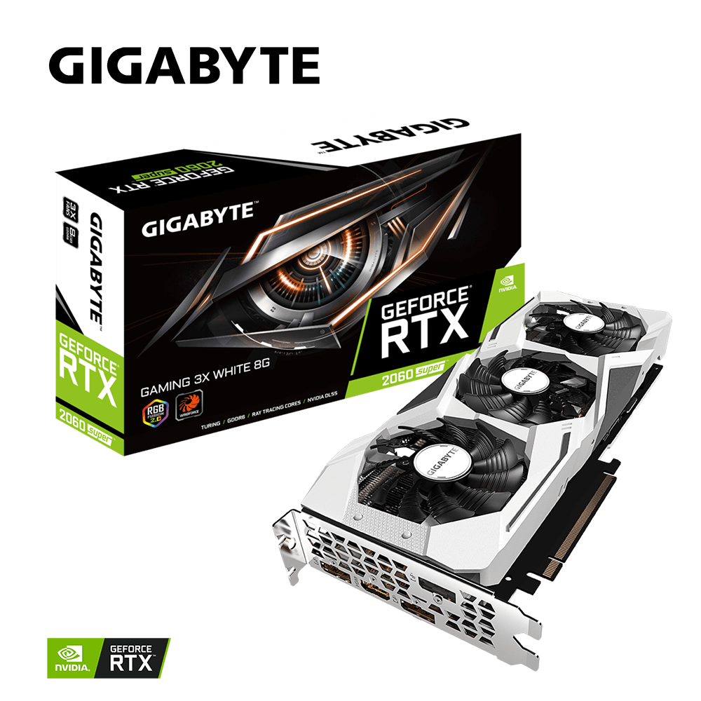 GeForce RTX 2060 SUPER GAMING 3X WHITE 8G AORUS GIGABYTE USA