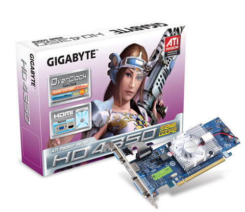 Gigabyte ATI RADEON HD 4350 GV-R4350C-512I 512MB DDR2 PCI-E Scheda Grafica 