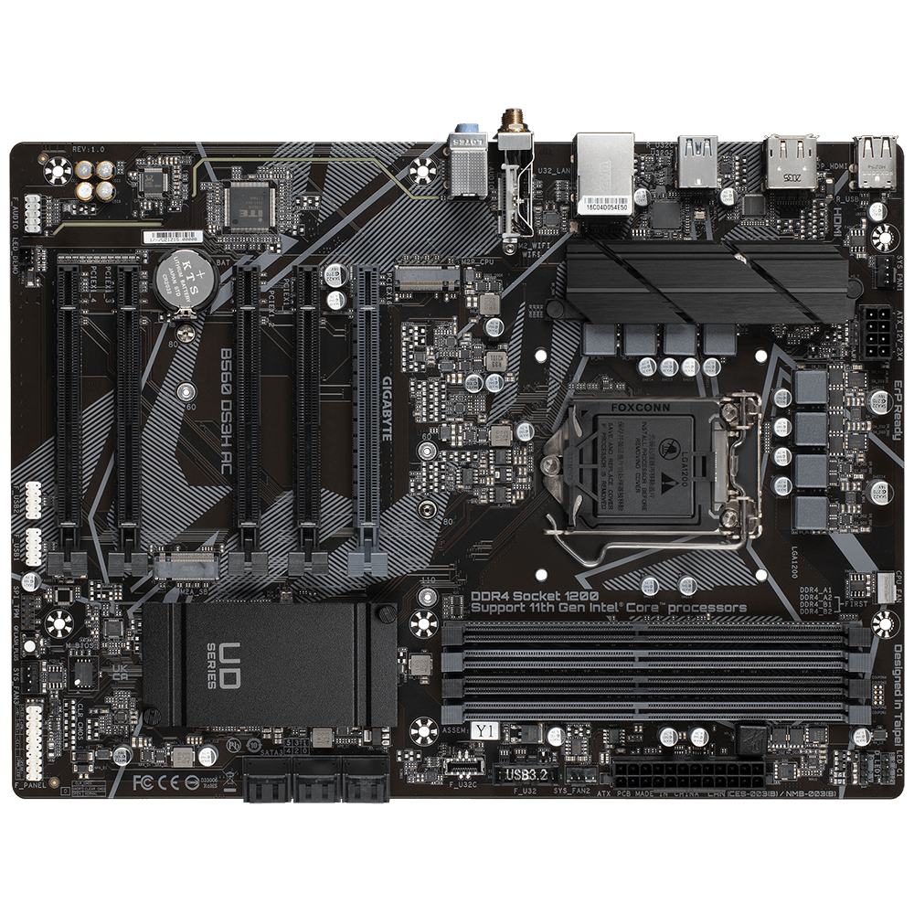 GIGABYTE B560M DS3H AC (LGA 1200/ Intel/ B560/ Micro-ATX/Dual M.2