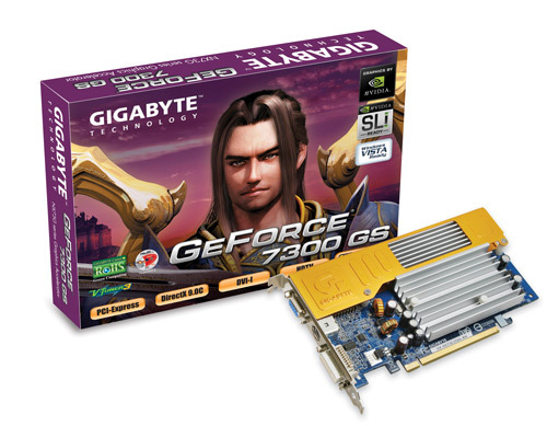 Carte Graphique GIGABYTE GV-NX73S256T-RH - PCI-E GeForce - Occasion
