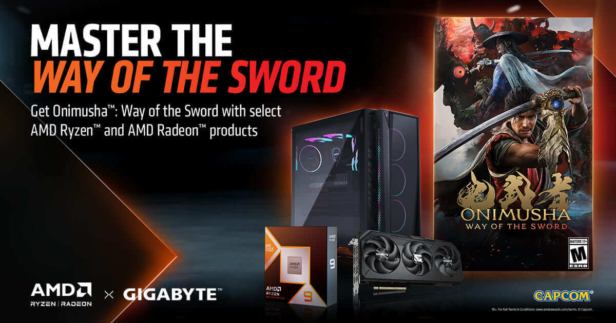 GIGABYTE Partners with AMD to Bring Onimusha: Way of the Sword Game Bundle to Gamers