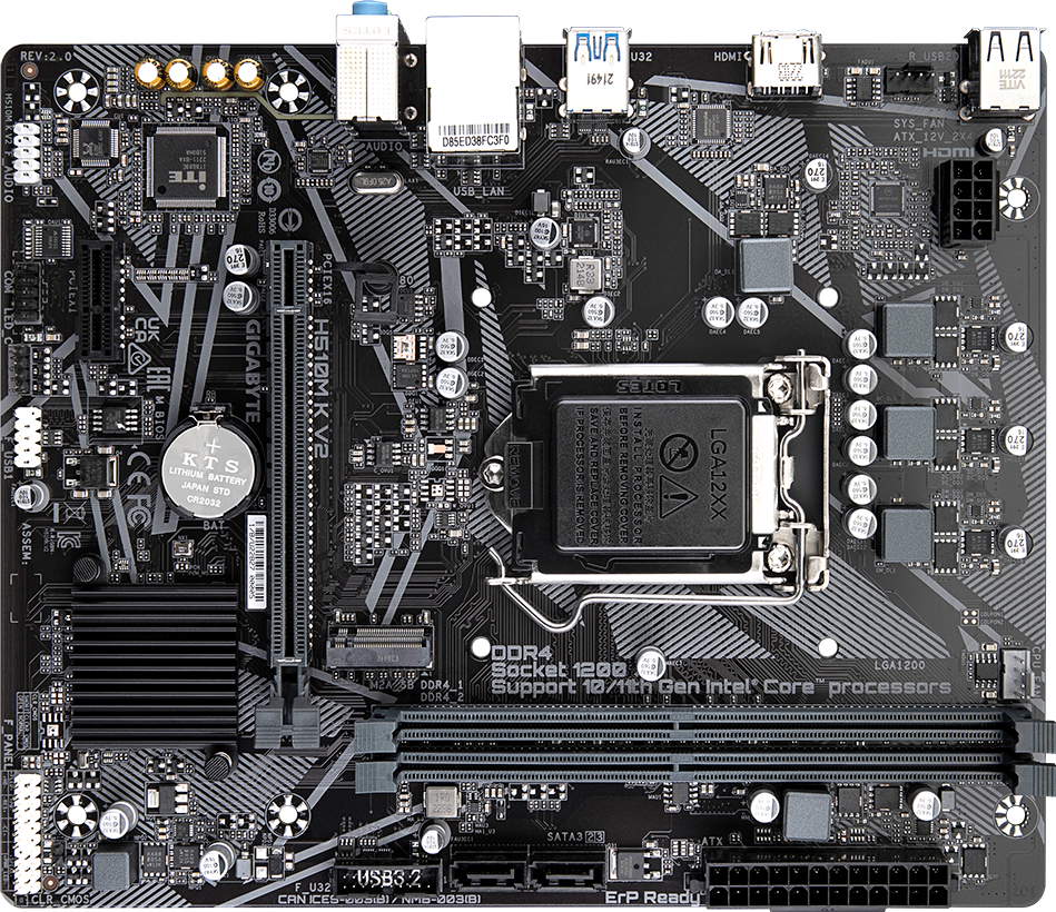 H510M K V2 (Rev. 2.0) マザーボード - GIGABYTE Japan