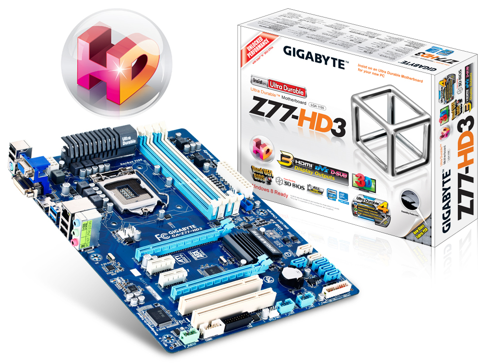 Gigabyte ga z77p d3. Материнская плата Gigabyte 1155. Gigabyte ga-z77-hd3. Плата гигабайт 1155 сокет. Gigabyte Ultra durable 4.