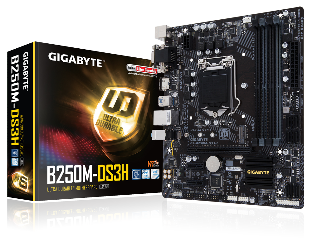 GA-B250M-DS3H (rev. 1.0) Key Features | Motherboard - GIGABYTE Global