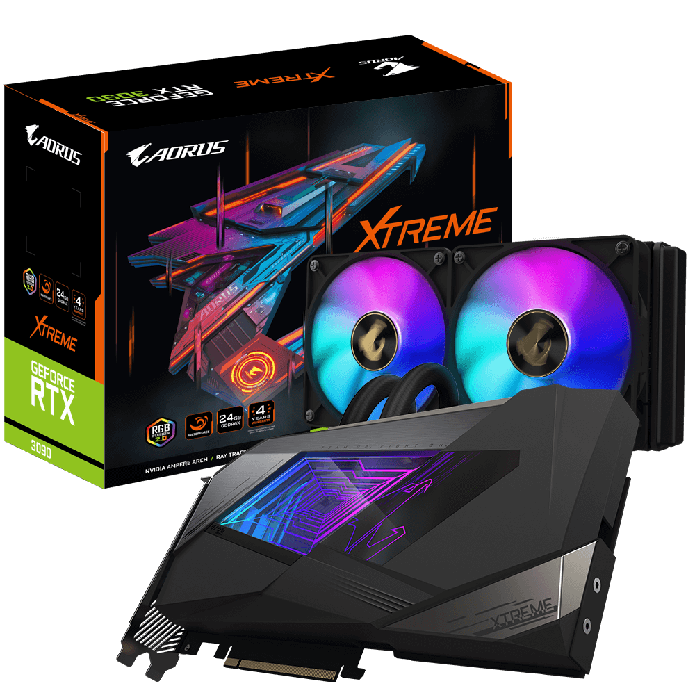 AORUS GeForce RTX™ 3090 XTREME WATERFORCE 24G Key Features 