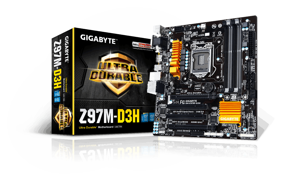 マザーボード GIGABYTE GA-Z97M-D3H LGA1150 - PCパーツ