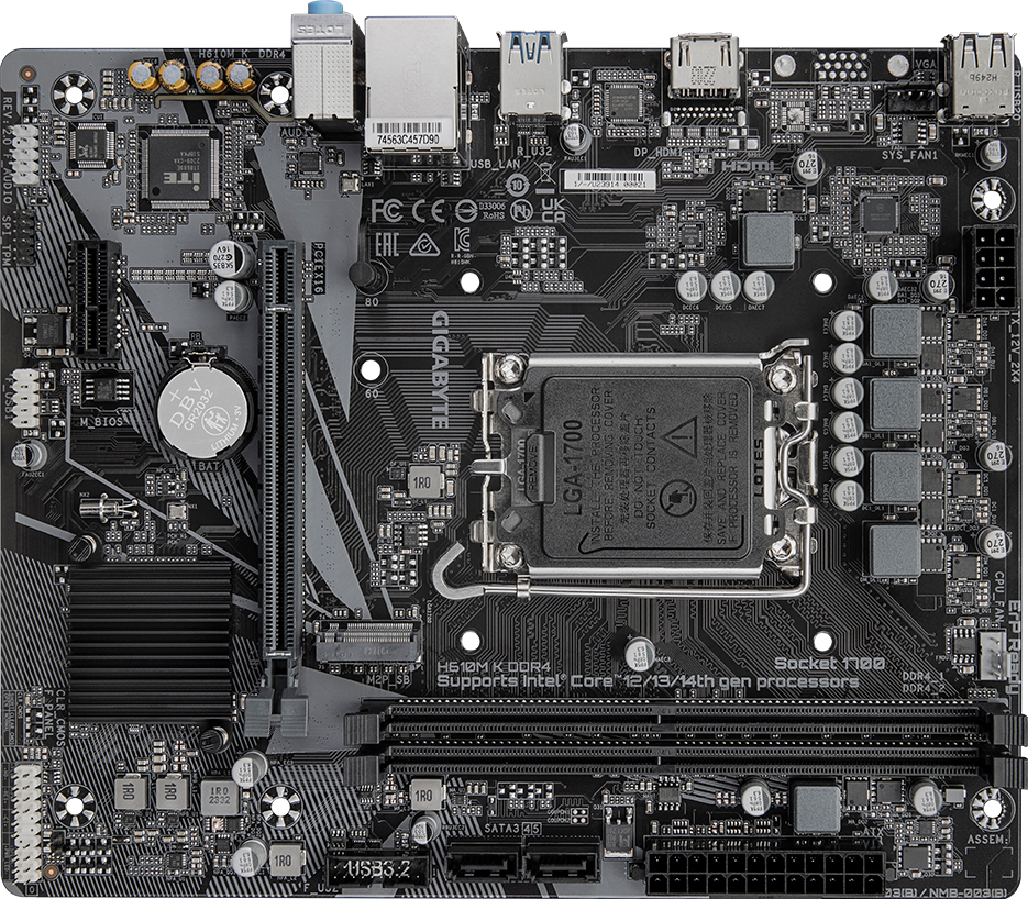 H610M K DDR4 (Rev. 2.0) - GIGABYTE Japan