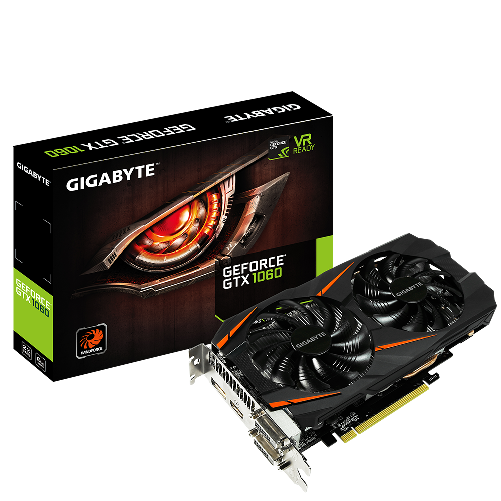 GeForce® GTX 1060 WINDFORCE 6G｜AORUS - GIGABYTE Россия